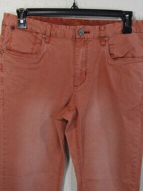 Tommy Bahama Authentic Khaki Men's 34x32 Faded Coral Terracotta Stretch Cotton